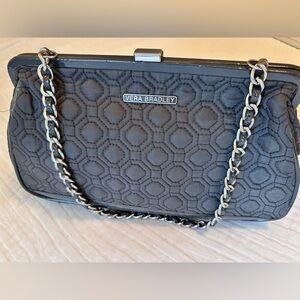 Vera Bradley Grey Quilted Chain Bag